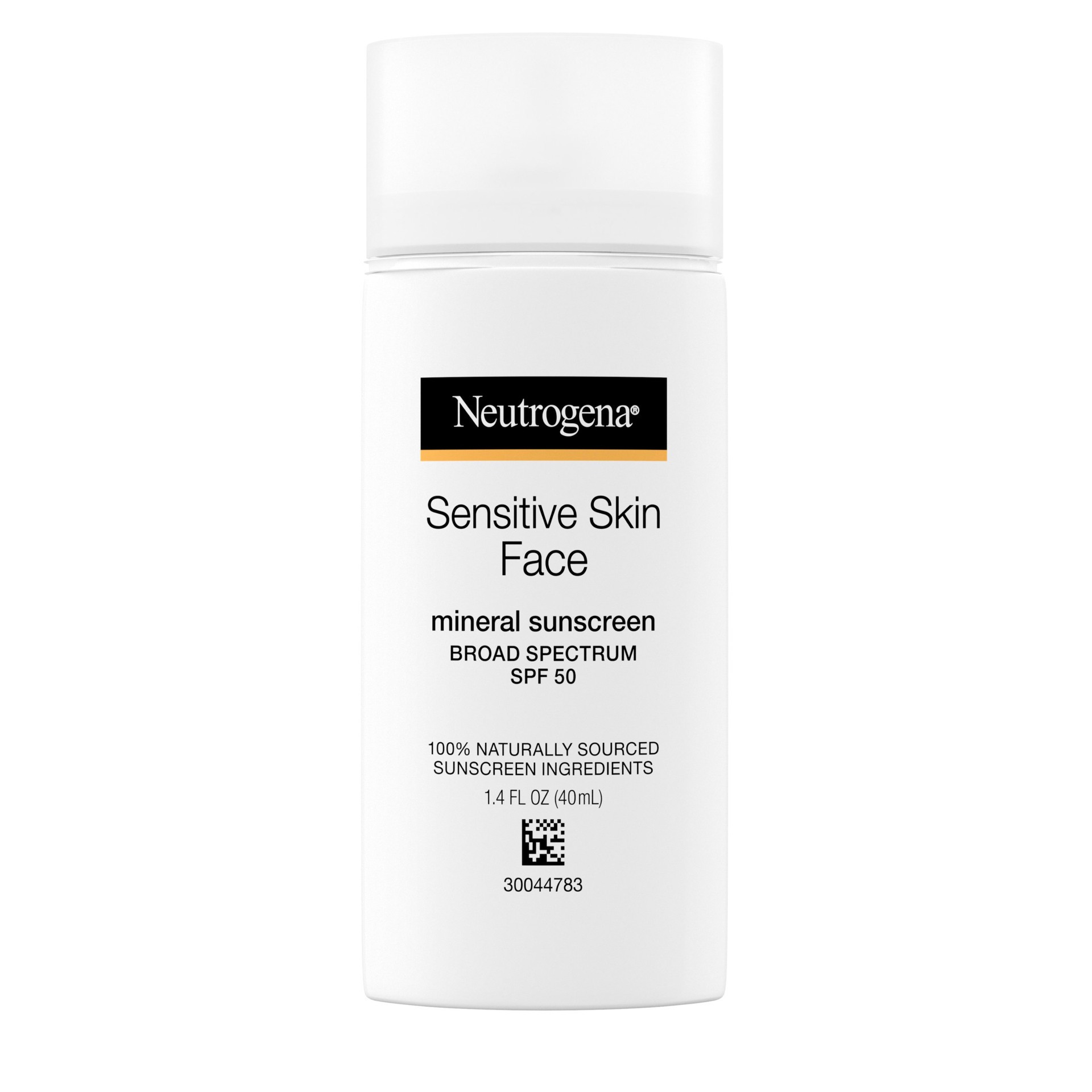 slide 4 of 5, Neutrogena Sensitive Skin Face Liquid Mineral Sunscreen with Broad Spectrum SPF 50, Lightweight Sunscreen with Zinc Oxide, Hypoallergenic, Fragrance-Free, Non-Comedogenic, 1.4 fl. oz, 1.4 oz