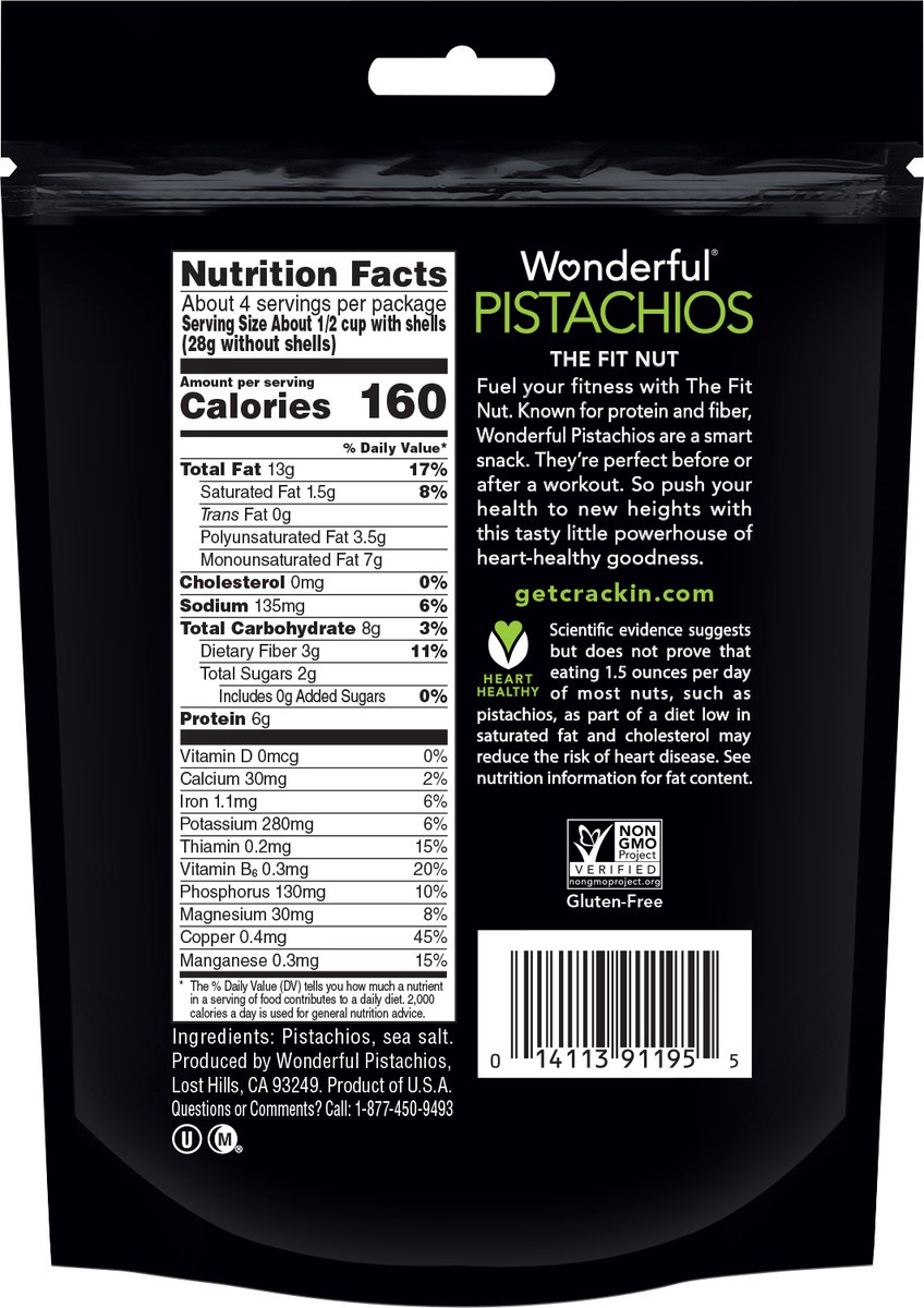 slide 2 of 3, Wonderful Roasted & Salted Pistachios 8 oz, 8 oz