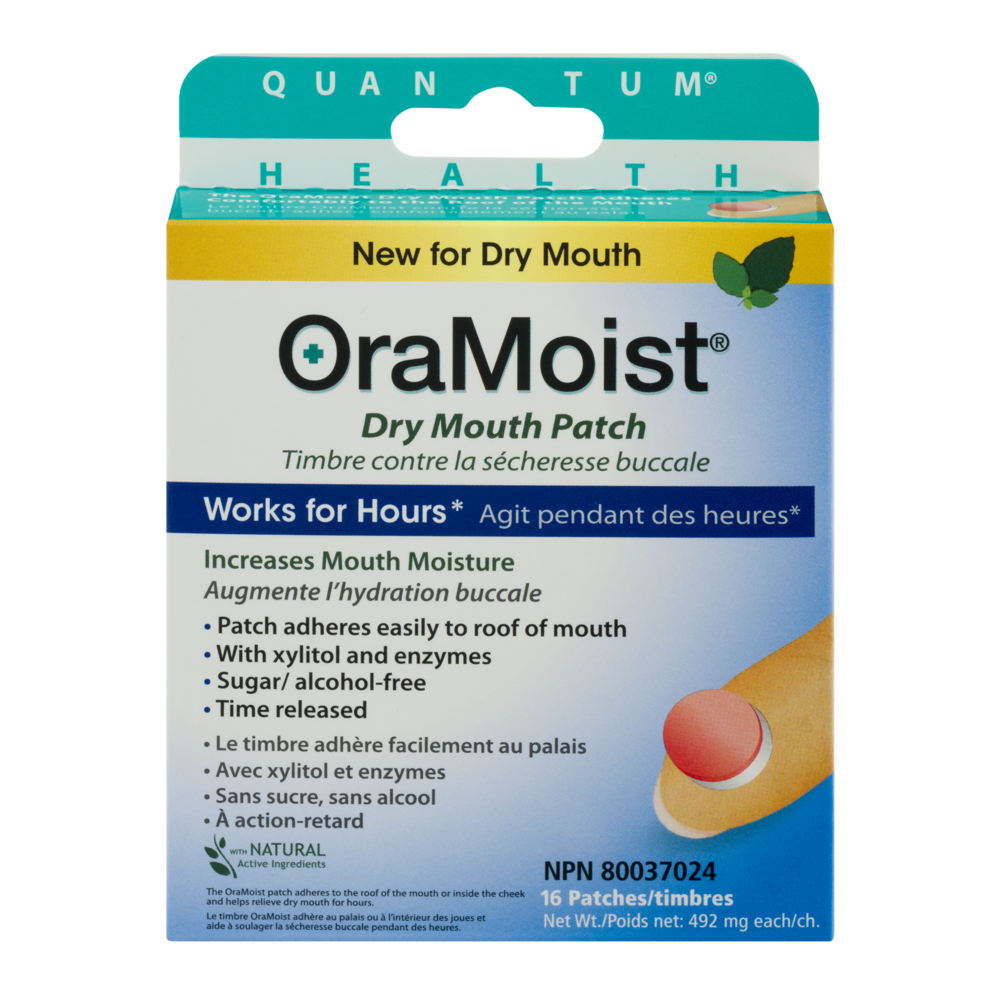 slide 1 of 1, OraMoist Dry Mouth Disc Natural Fruit Flavor, 16 ct