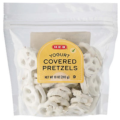 slide 1 of 1, H-E-B Yogurt Covered Pretzels, 10 oz