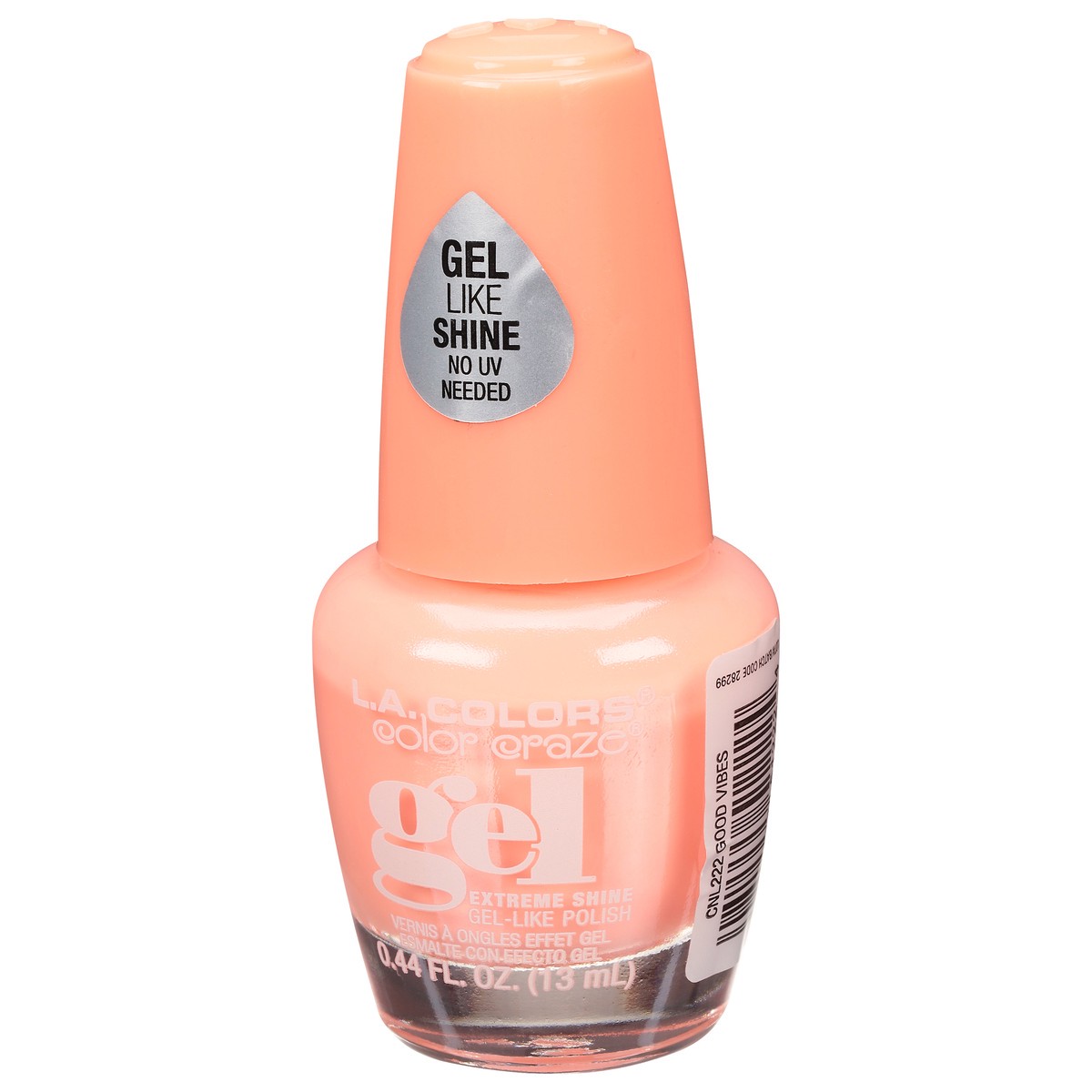 slide 4 of 10, L.A. Colors Color Craze CNL222 Good Vibes Gel Extreme Shine Nail Polish 0.44 fl oz, 0.44 fl oz