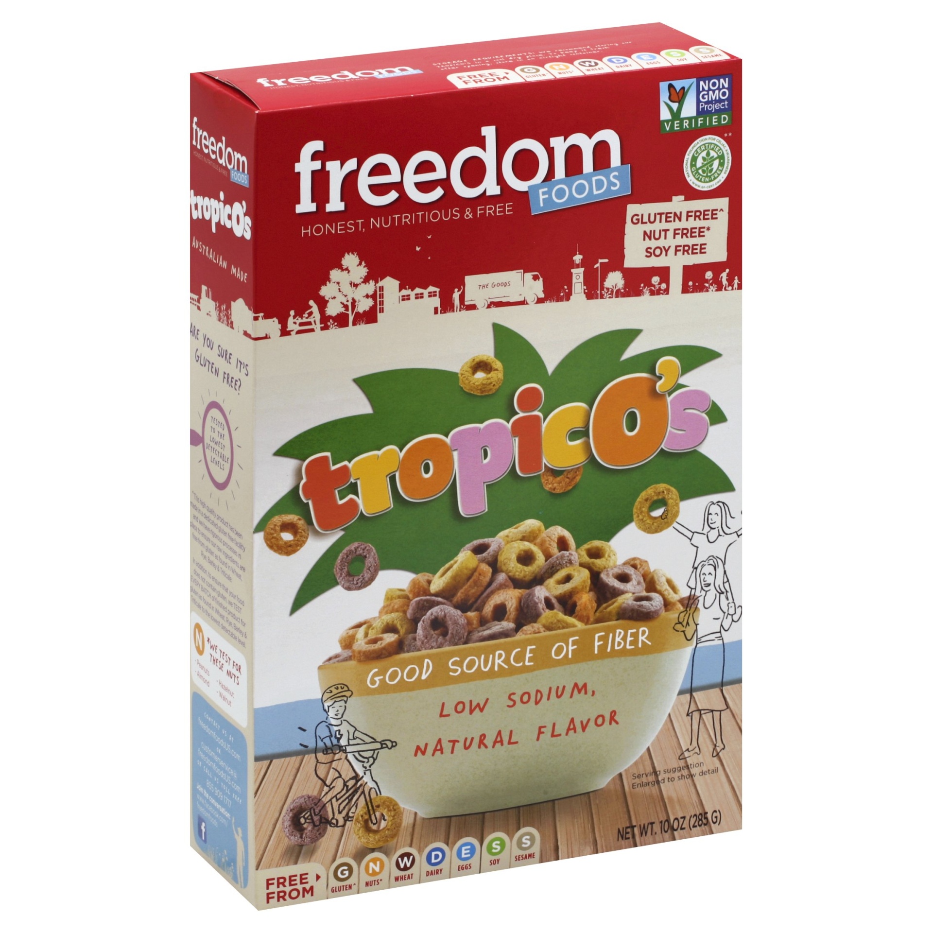 slide 1 of 1, Freedom Foods Tropic Os Gluten Free Cereal, 10 oz