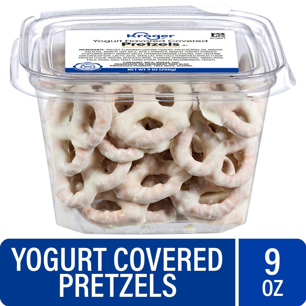 slide 1 of 1, Kroger® Yogurt Flavored Covered Pretzels, 9 oz