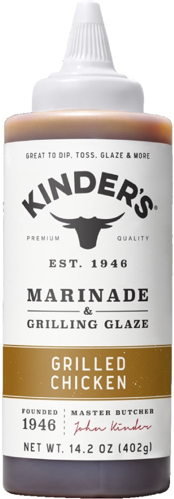 slide 1 of 5, Kinder's® Grilled Chicken Marinade, 12.5 oz