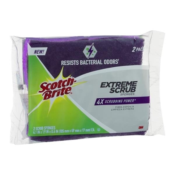 slide 1 of 1, Scotch-Brite Extreme Scrub Sponge, 2 ct