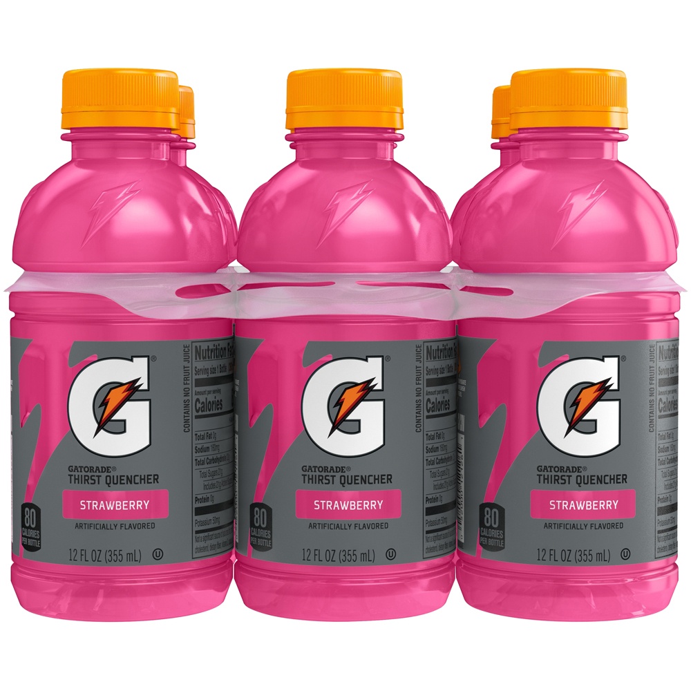 Gatorade Strawberry Sports Drink Bottles 6 ct; 12 fl oz | Shipt