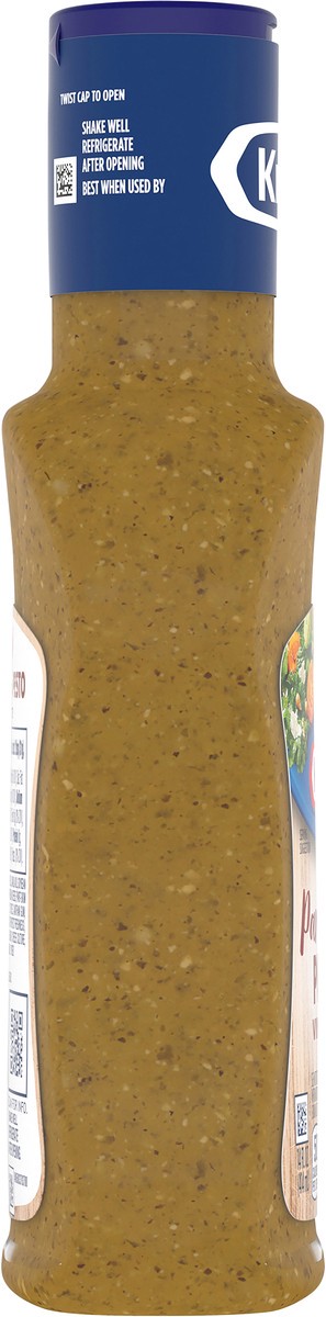 slide 2 of 9, Kraft Parmesan Pesto Vinaigrette Salad Dressing, 14 fl oz Bottle, 14 fl oz