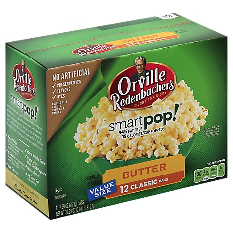 slide 1 of 1, Orville Redenbachers Smart Pop Popcorn, 32.3 oz