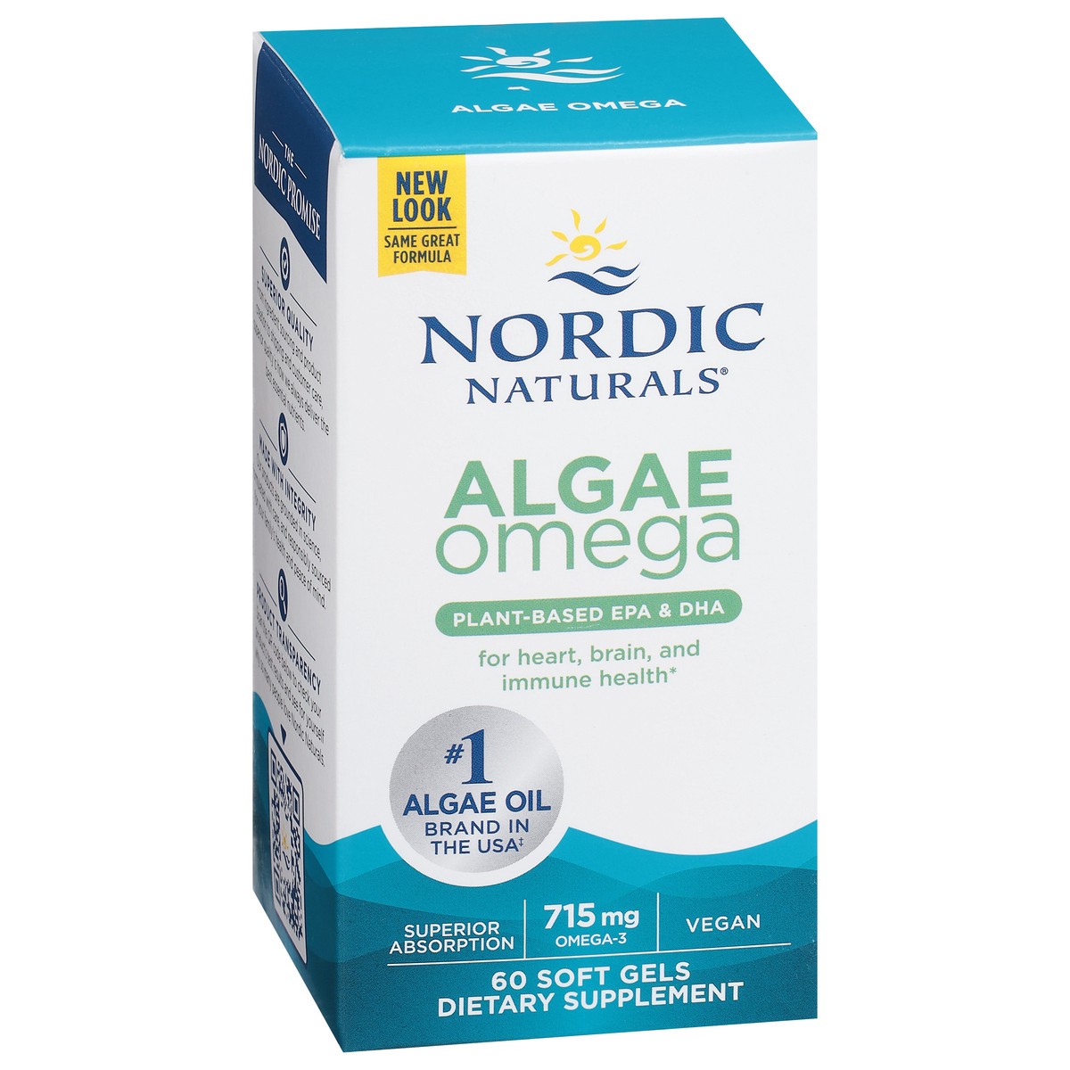 slide 2 of 9, Nordic Naturals Algae Omega Plant Based Epa & Dha Omega-3, 60 ct