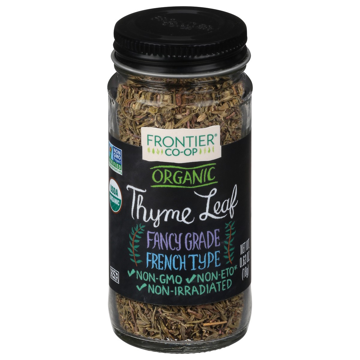 slide 1 of 1, Frontier Thyme Leaf Whole Org, 0.8 oz