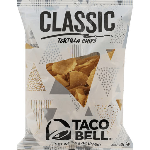 slide 1 of 1, Taco Bell Tortilla Chips, Classic, 1 ct