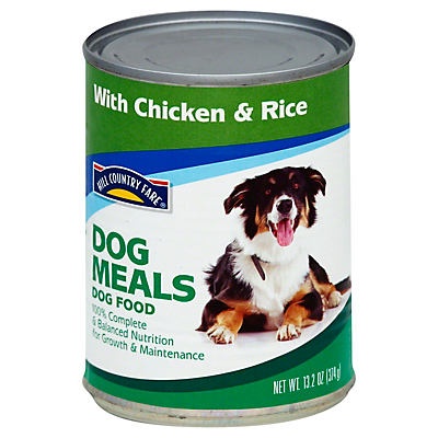 slide 1 of 1, Hill Country Fare Dog Meals Complete And Balanced With Chicken And Rice, 13.2 oz