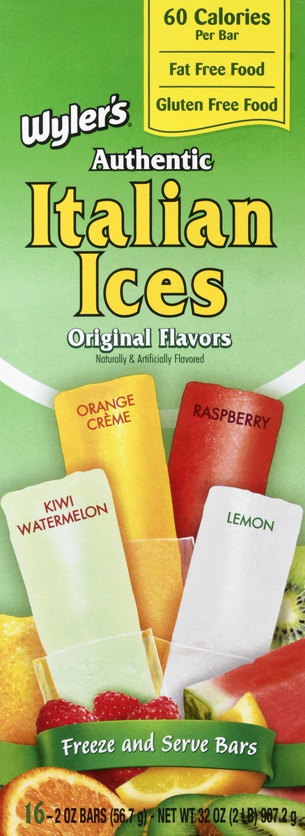 slide 9 of 12, Wyler's 16 Pack Authentic Original Flavors Italian Ices 16 ea - 16 ct, 16 ct