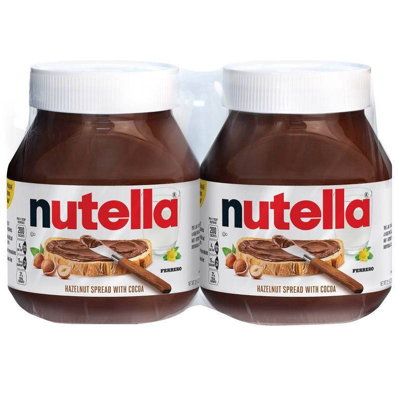 slide 1 of 7, Nutella Hazelnut Spread with Cocoa Twin Pack - 45.8oz/2ct, 45.8 oz, 2 ct