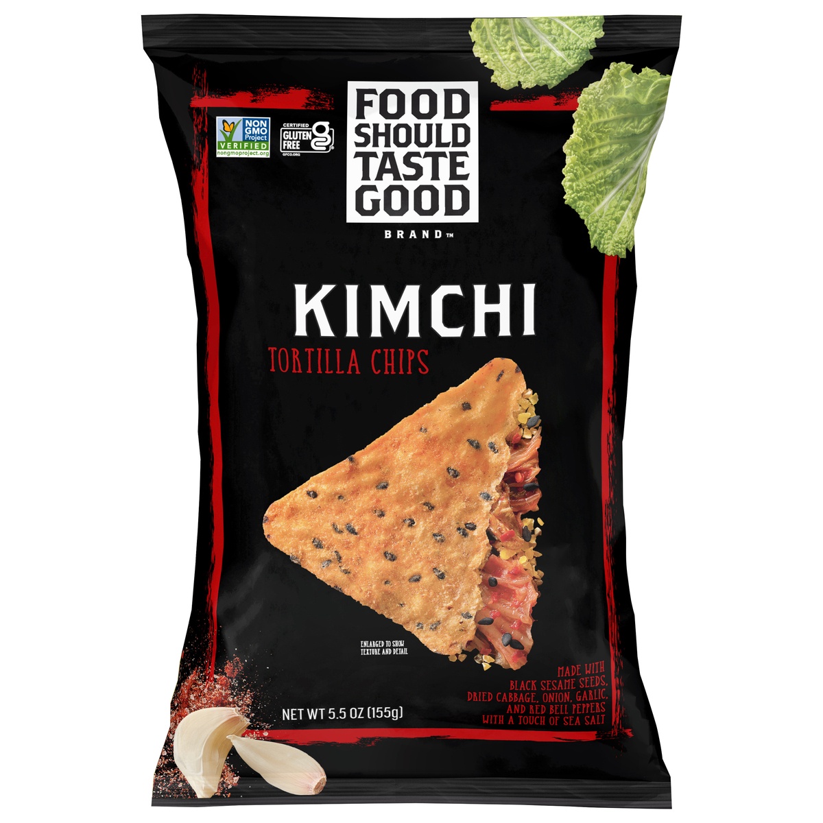 slide 1 of 1, Food Should Taste Good Kimchi Tortilla Chips, 5.5 oz