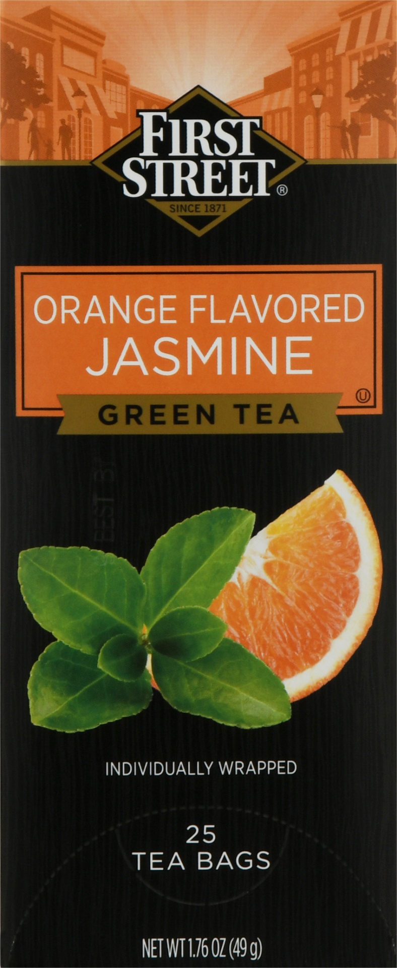 slide 1 of 1, First Street/Ambiance Orange Jasmine Green Tea - 25 ct, 25 ct