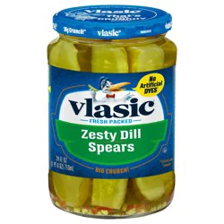 Vlasic Zesty Dill Pickle Spears, Keto Friendly, 24 FL OZ