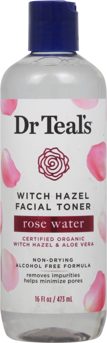 slide 2 of 9, Dr. Teal's Witch Hazel Facial Toner Rose Water, 16 oz