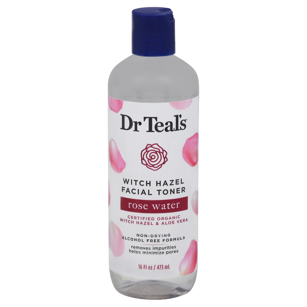 slide 1 of 9, Dr. Teal's Witch Hazel Facial Toner Rose Water, 16 oz