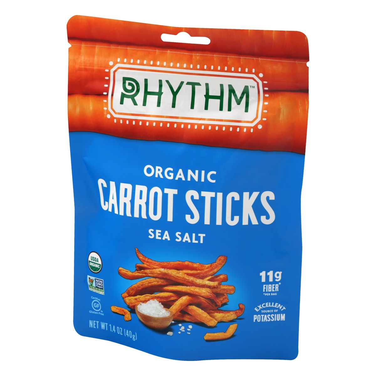 slide 8 of 10, Rhythm Superfoods Sea Salt Carrot Sticks, 1.4 oz