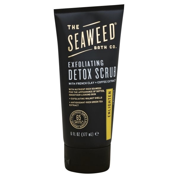 slide 1 of 1, The Seaweed Bath Co. Exfoliating Detox Scrub Enlighten Lemongrass, 6 oz