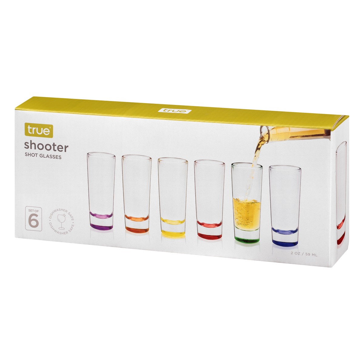 slide 7 of 8, True 2 Ounce Shooter Shot Glasses 6 ea, 1 ct