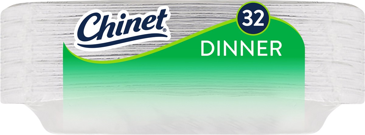slide 3 of 8, Chinet Classic Dinner Plate 10 3/8in (32 Count), 32 ct