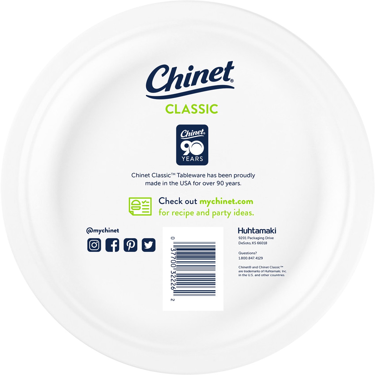 slide 7 of 8, Chinet Classic Dinner Plate 10 3/8in (32 Count), 32 ct