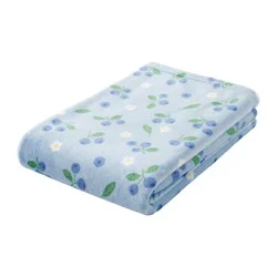 Havenstay Printed Plush Throw Blueberries, 50 in x 70 in
