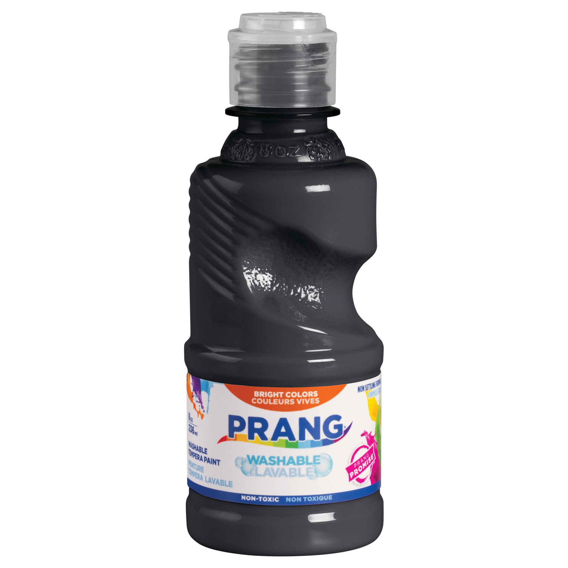 slide 1 of 5, PRANG Washable Tempera Paint, Black, 8 oz, 8 oz