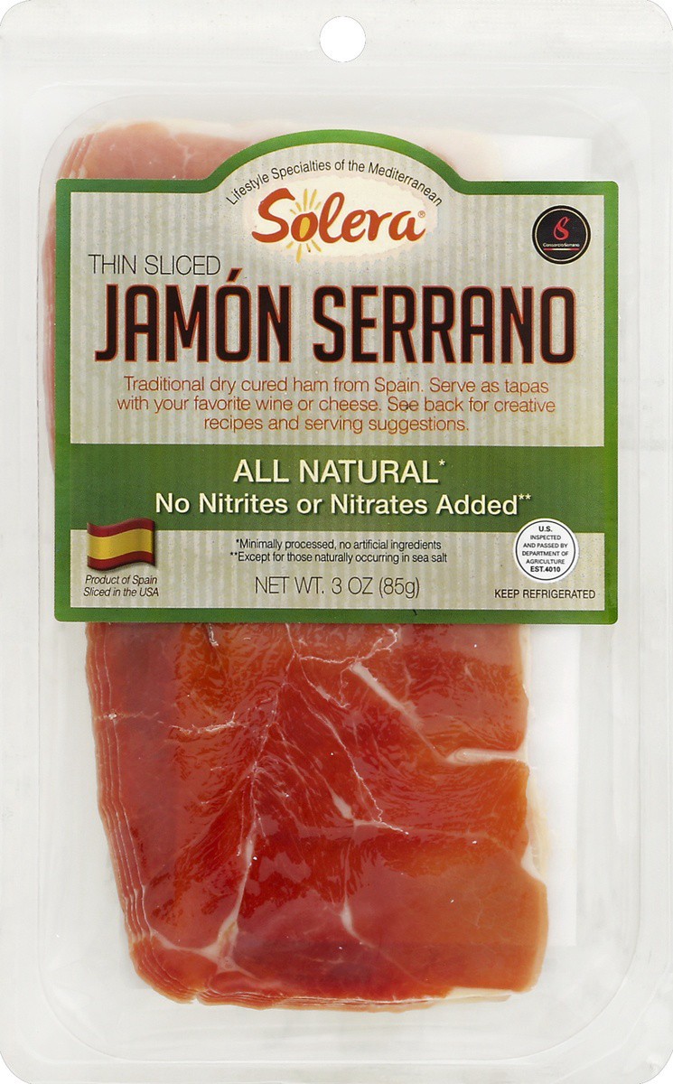 slide 3 of 3, Solera Jamon Serrano 3 oz, 3 oz