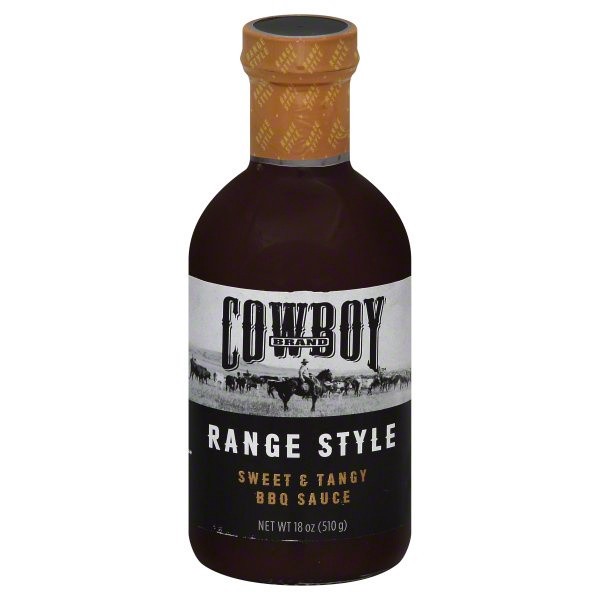 slide 1 of 2, Cowboy Charcoal Range Style Sweet & Tangy Bbq Sauce, 18 oz