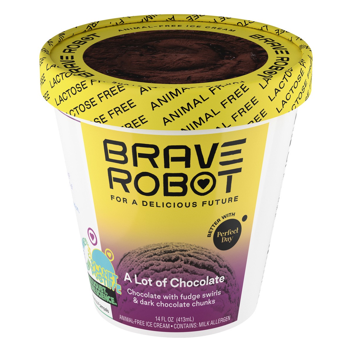 slide 4 of 10, Brave Robot Ice Cream, 14 oz