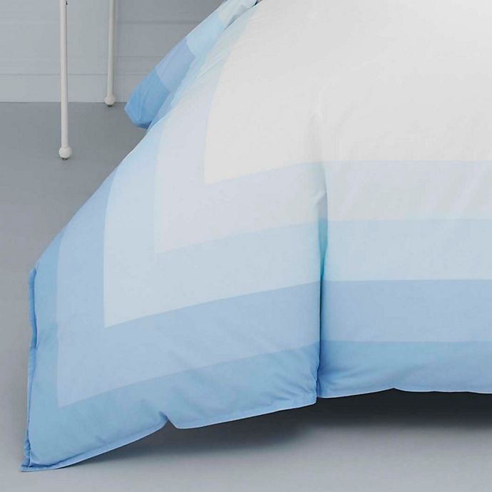 slide 4 of 5, Now House by Jonathan Adler Vally Reversible Full/Queen Duvet Cover Set - Blue, 3 ct