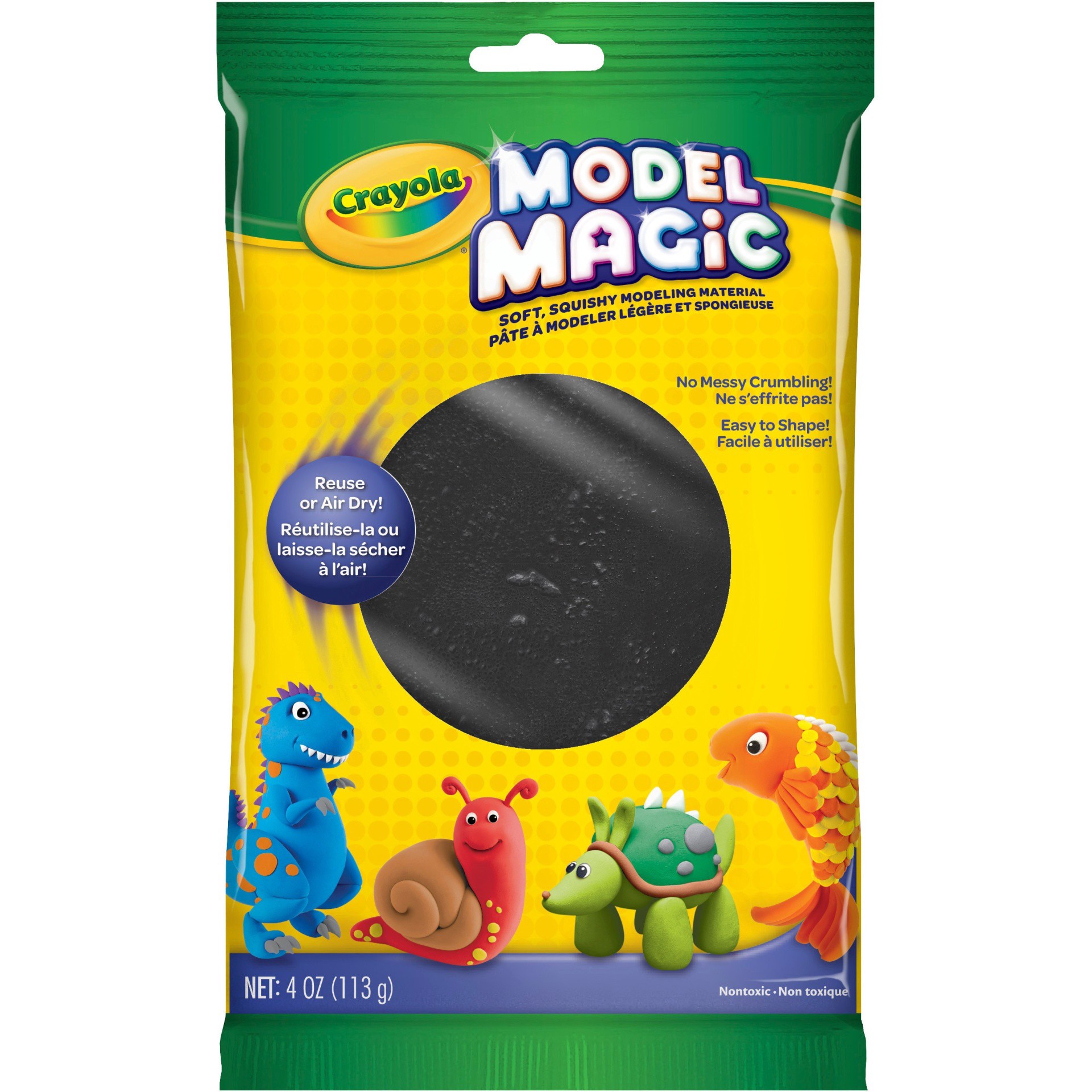 slide 1 of 6, Crayola Model Magic Black, 4 oz