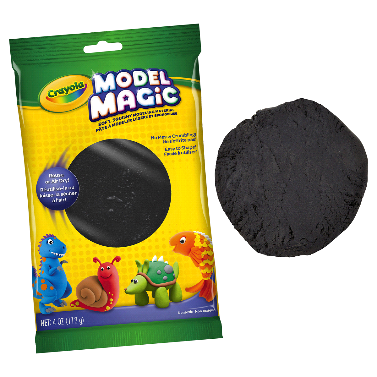 slide 2 of 6, Crayola Model Magic Black, 4 oz