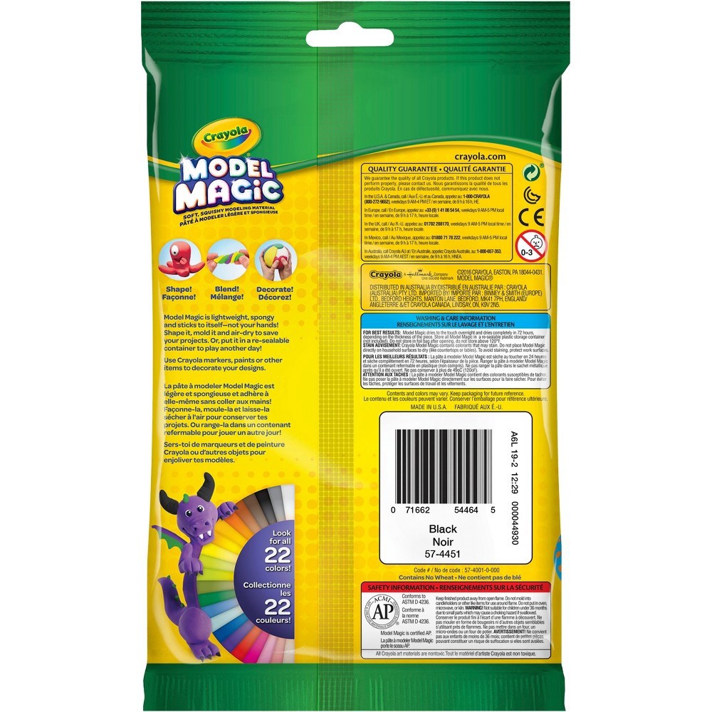 slide 5 of 6, Crayola Model Magic Black, 4 oz