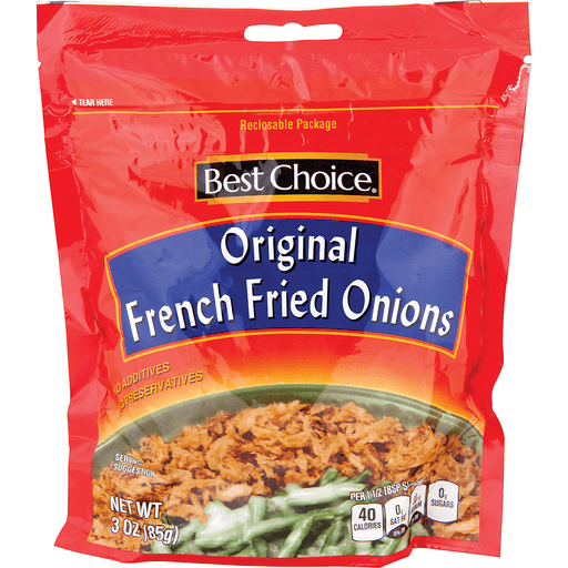 slide 1 of 1, Best Choice Original French Fried Onions Bag, 3 oz