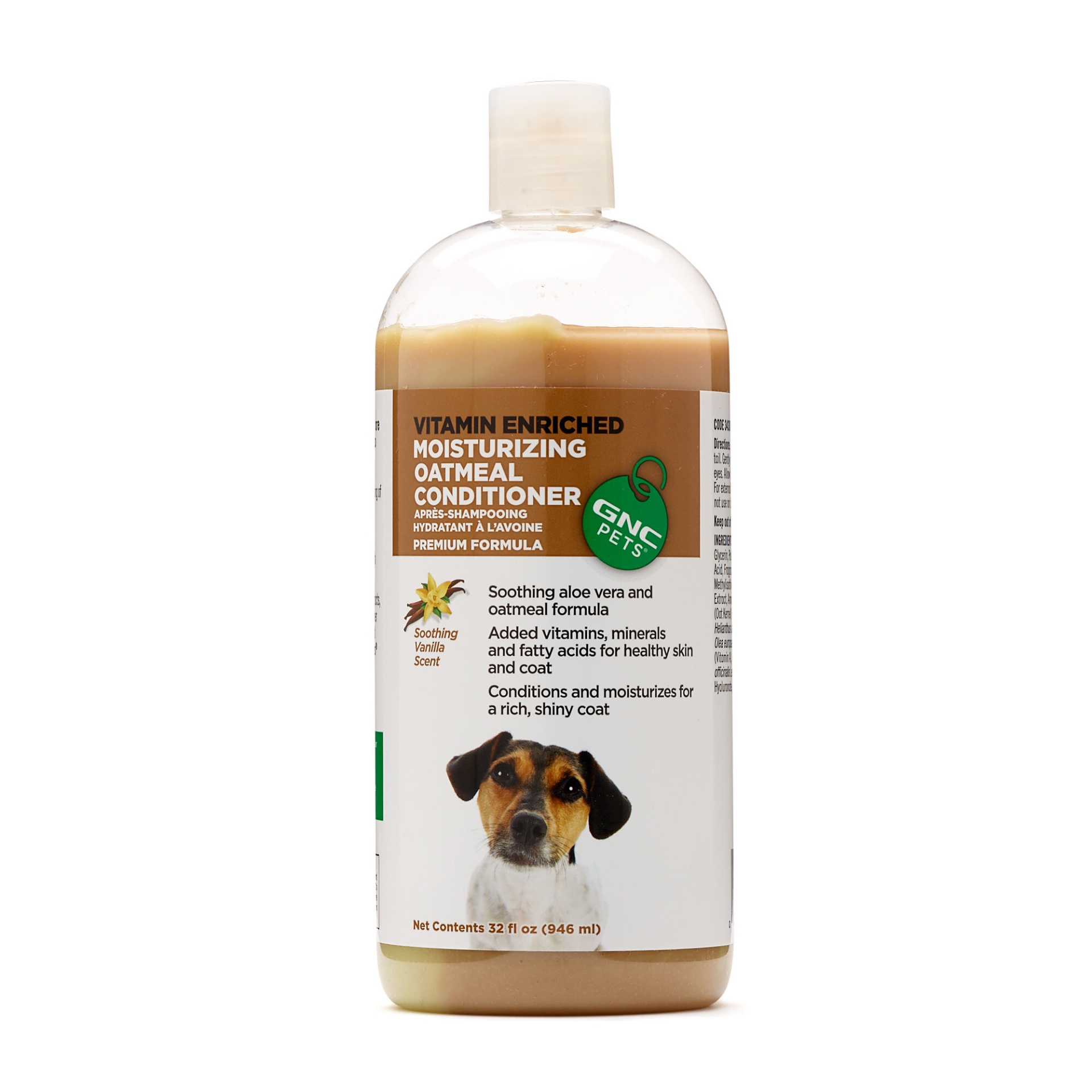 GNC Pets Moisturizing Oatmeal Conditioner Vanilla Scented 32 oz