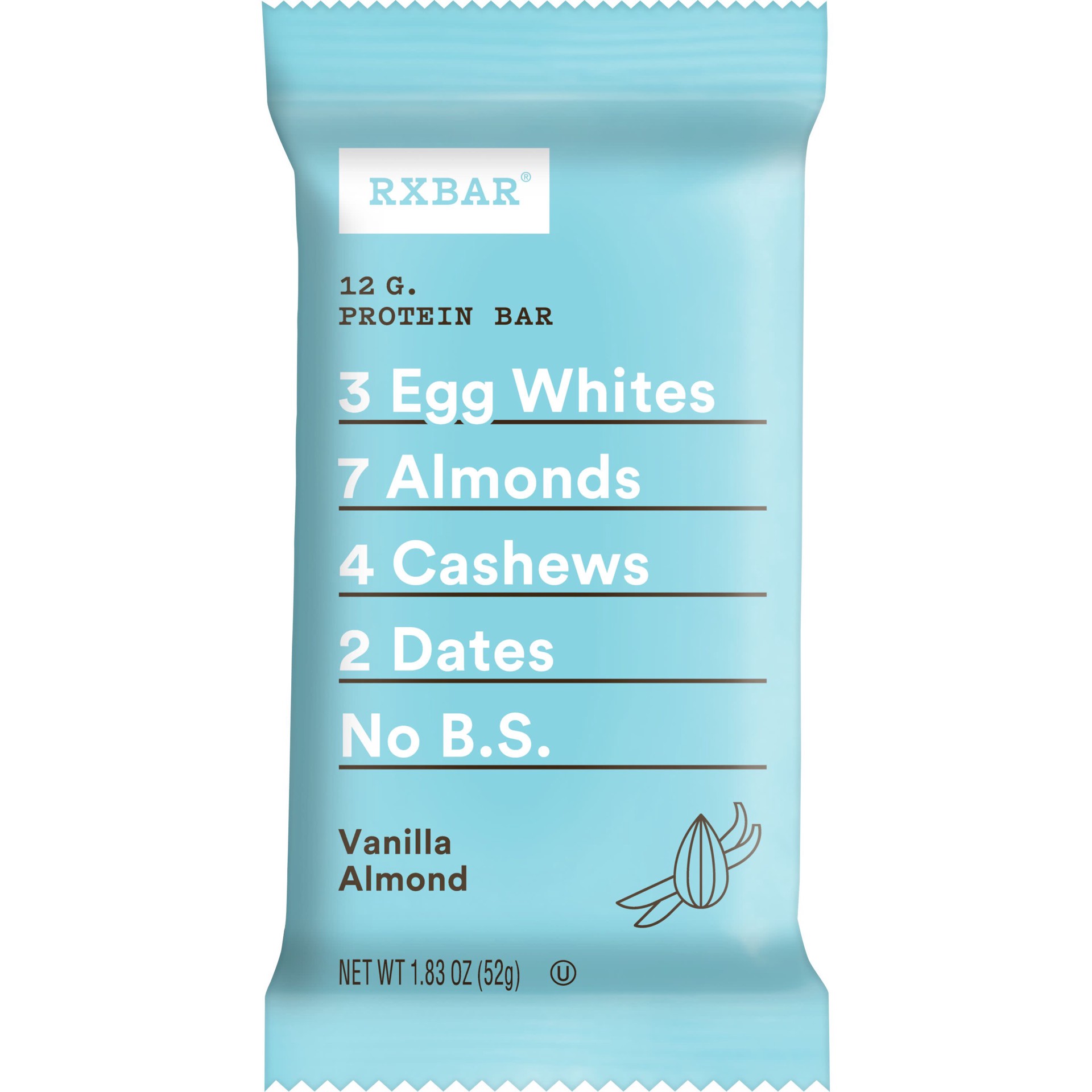 slide 1 of 12, RXBAR Protein Bar, Vanilla Almond, 1.83 oz, 1 ct