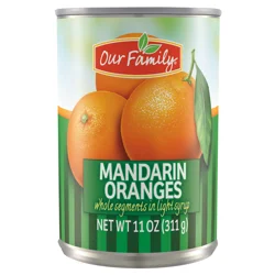 Our Family Mandarin Oranges - Whole Segments In Light Syrup