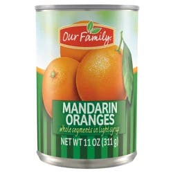 Our Family Mandarin Oranges - Whole Segments In Light Syrup