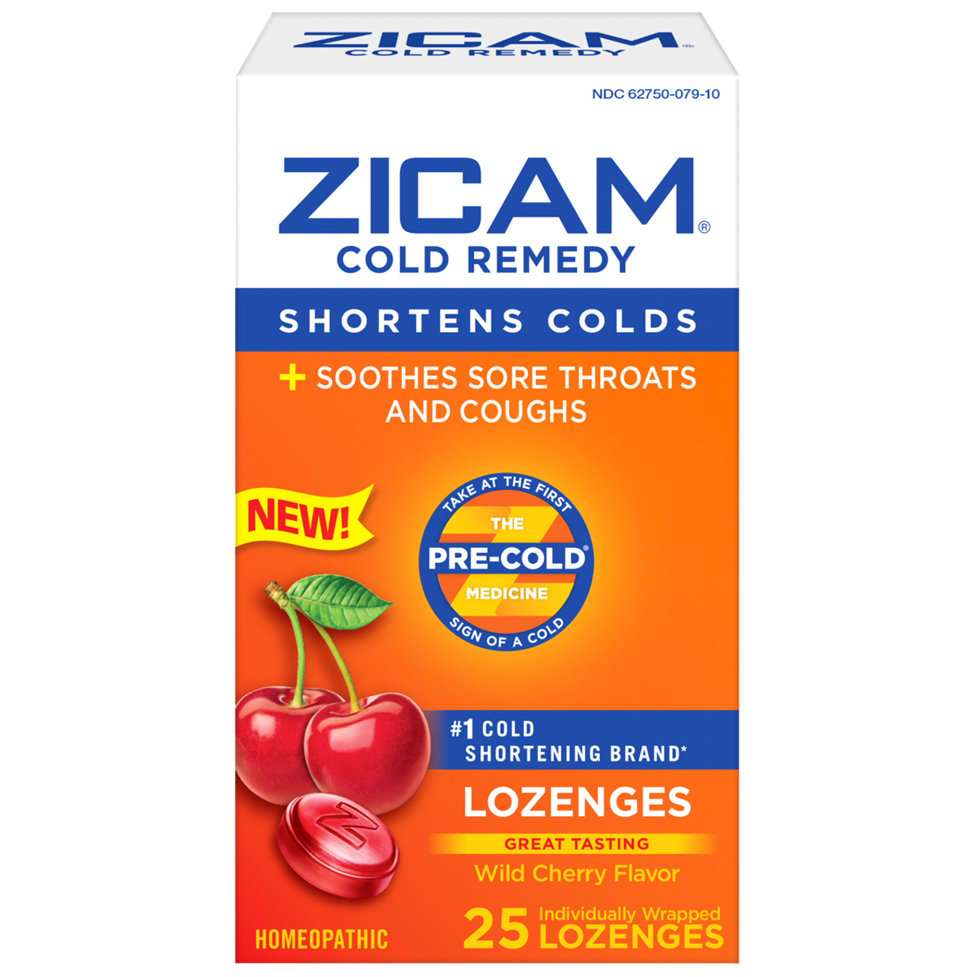 slide 1 of 9, Zicam Cherry Cold Remedy Lozenges, 25 ct