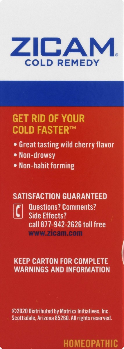 slide 3 of 9, Zicam Cherry Cold Remedy Lozenges, 25 ct