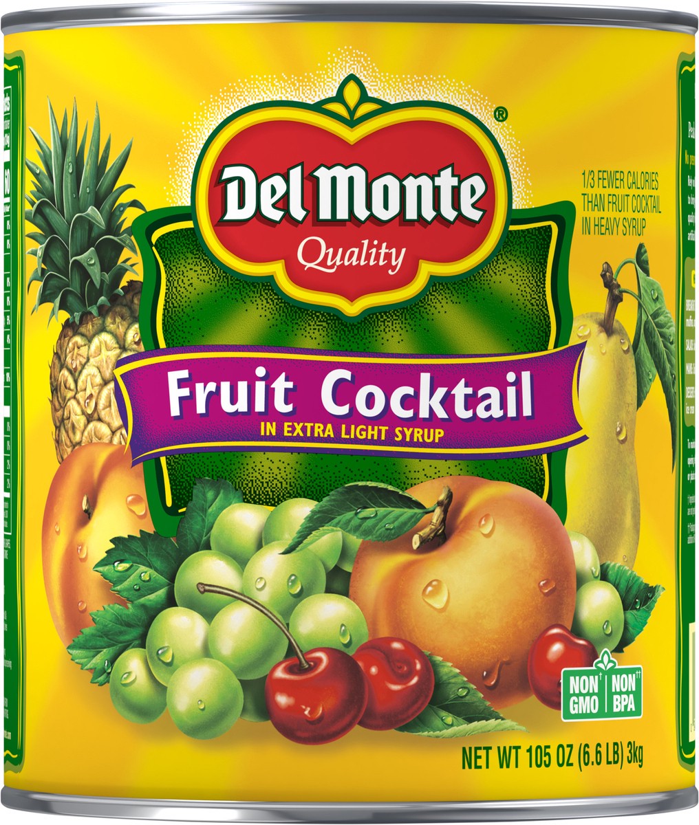slide 5 of 6, Del Monte In Extra Light Syrup Fruit Cocktail 105 oz, 105 oz