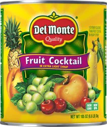 Del Monte In Extra Light Syrup Fruit Cocktail 105 oz