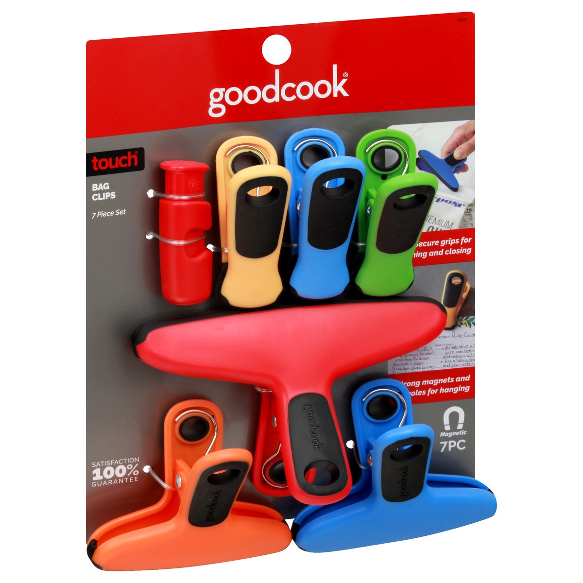 slide 9 of 9, Good Cook Touch Magnetic 7 Piece Set Bag Clips 1 ea, 1 ct
