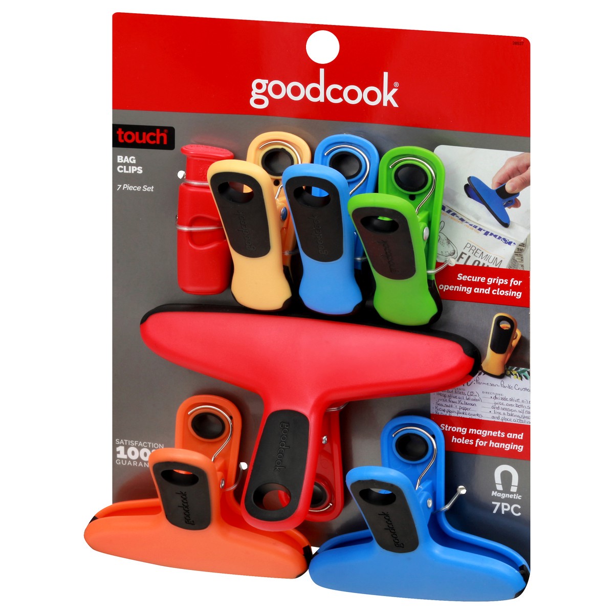 slide 5 of 9, Good Cook Touch Magnetic 7 Piece Set Bag Clips 1 ea, 1 ct