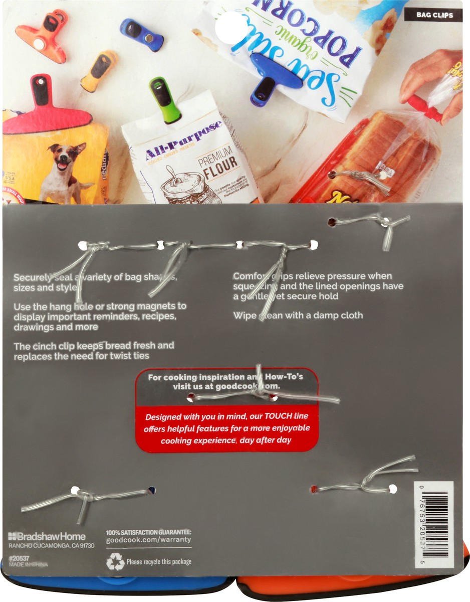 slide 6 of 9, Good Cook Touch Magnetic 7 Piece Set Bag Clips 1 ea, 1 ct