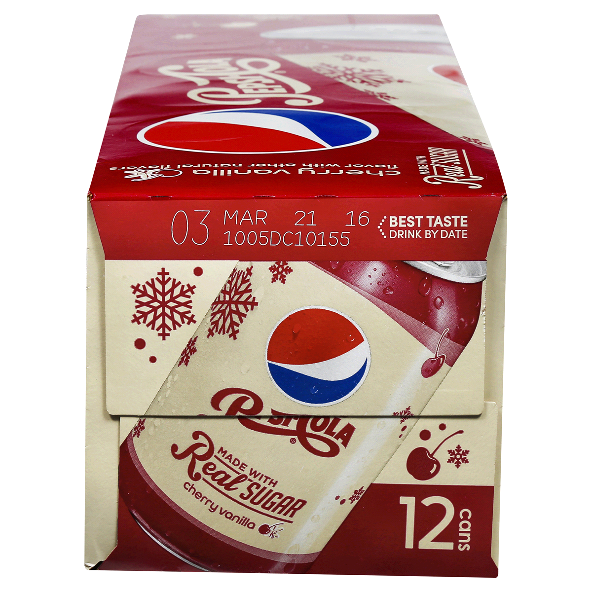 slide 4 of 7, Pepsi With Real Sugar Cherry Vanilla (12 - 12 Fluid Ounce) 144 Fluid Ounce Aluminum Can - 144 oz, 144 oz